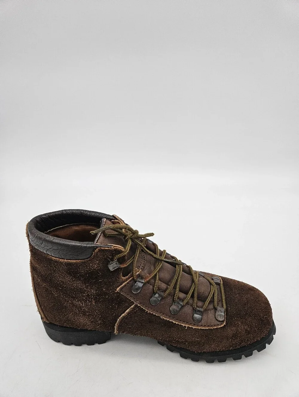 DEXTER VINTAGE MOUNTAINEER HIKING BOOTS LEATHER & SUEDE  women 6M Made in USA